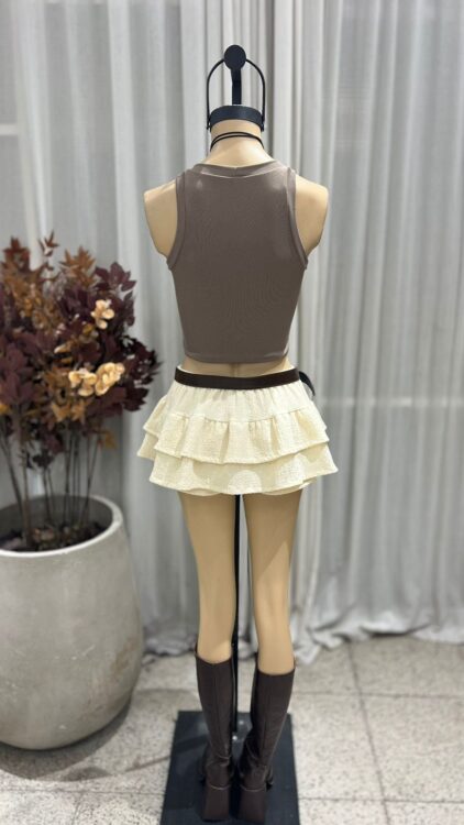 P66 - SKORT DOBLE VOLADO - BAMBULA - Imagen 2