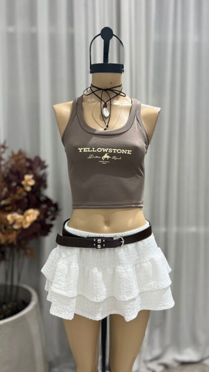 P66 - SKORT DOBLE VOLADO - BAMBULA - Imagen 3