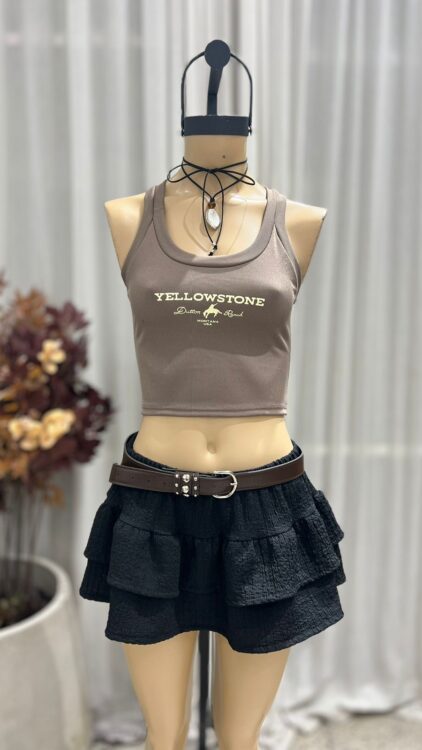 P66 - SKORT DOBLE VOLADO - BAMBULA - Imagen 4