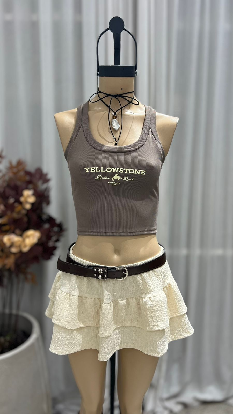 P66 - SKORT DOBLE VOLADO - BAMBULA
