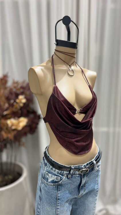 T266 - TOP BIKINI ACCESORIO S - MICROFIBRA ESTAMPADA - Imagen 4