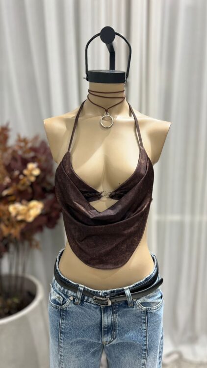 T266 - TOP BIKINI ACCESORIO S - MICROFIBRA ESTAMPADA - Imagen 3