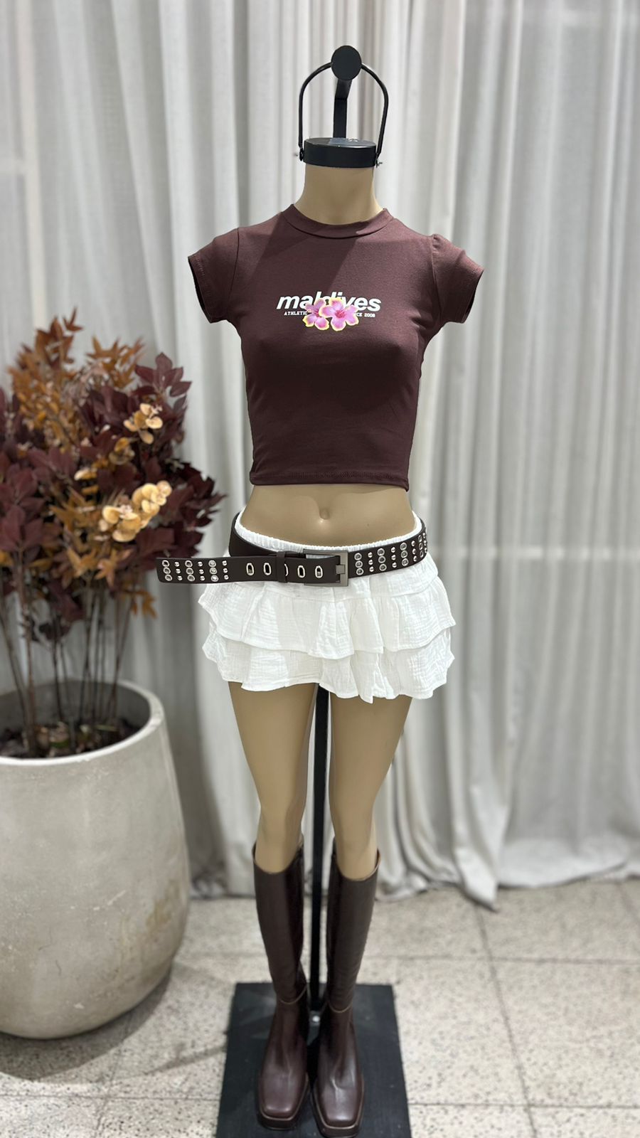 P69 - SKORT DOBLE VOLADO - BABY COTTON