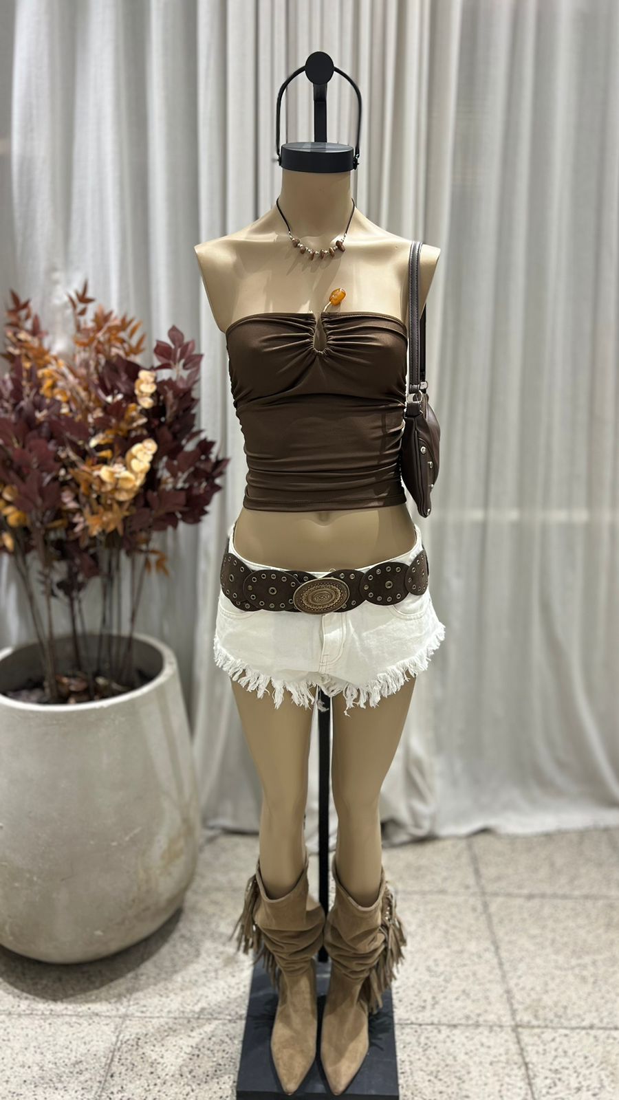 T295 - BANDO ACCESORIO PIEDRA - MICROFIBRA