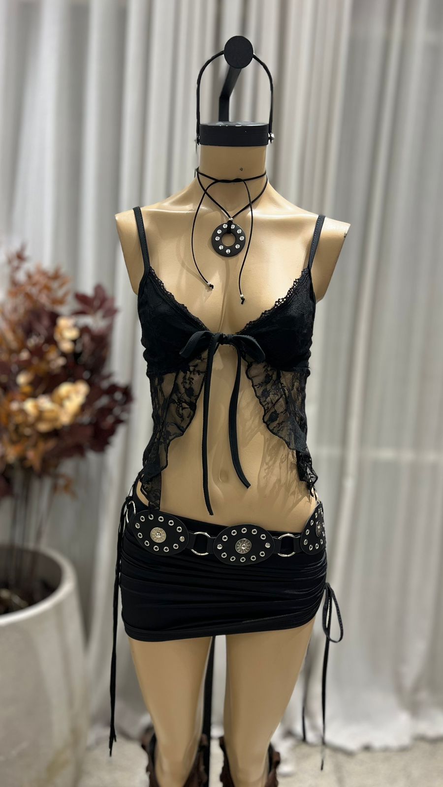 T300 - TOP MARIPOSA VOLADO PUNTILLA - ENCAJE