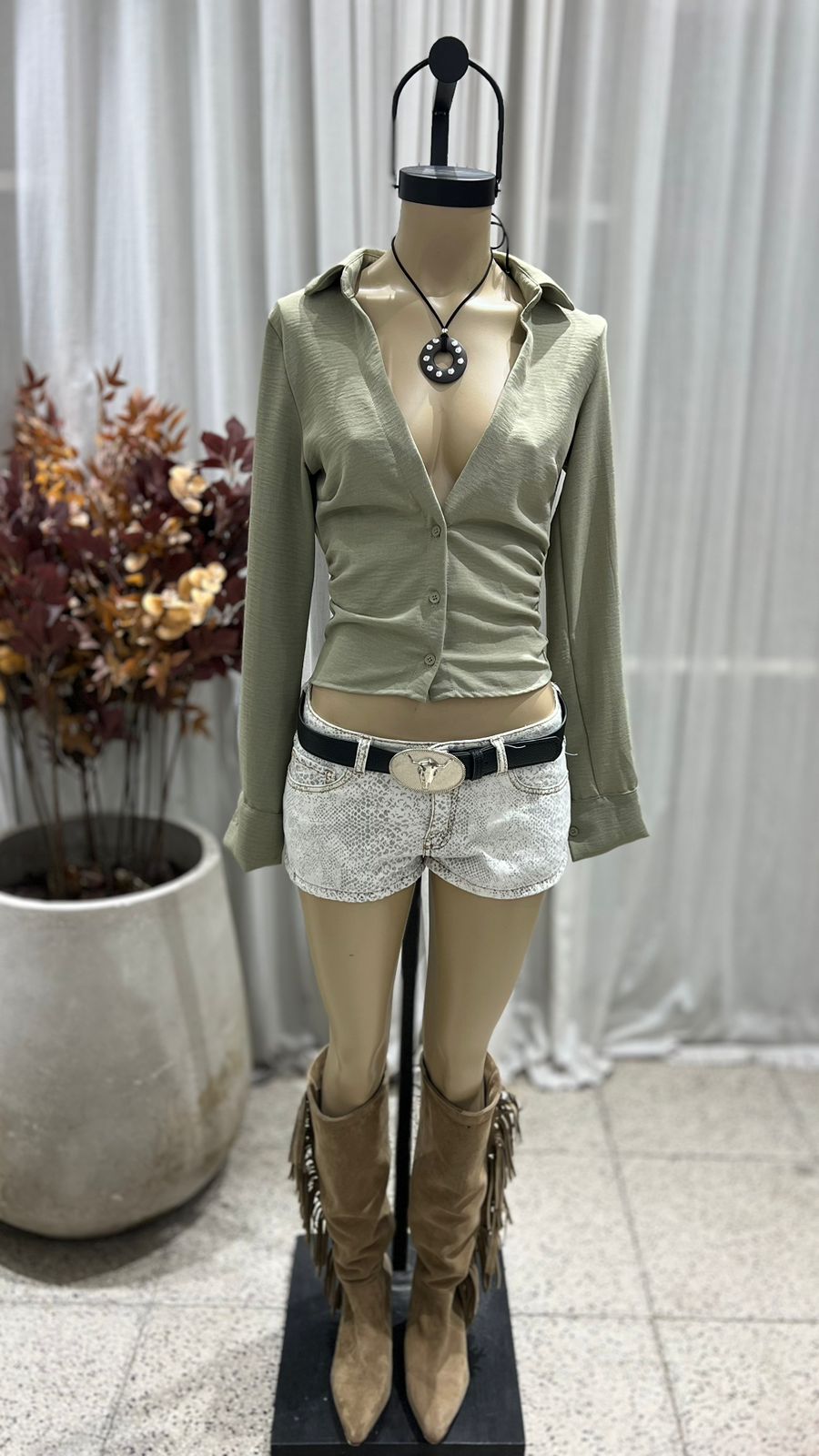 C40 - CAMISA M/L ENTALLADA - SEDITA LISBOA - Imagen 8