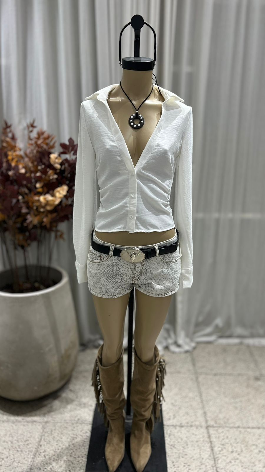 C40 - CAMISA M/L ENTALLADA - SEDITA LISBOA - Imagen 7