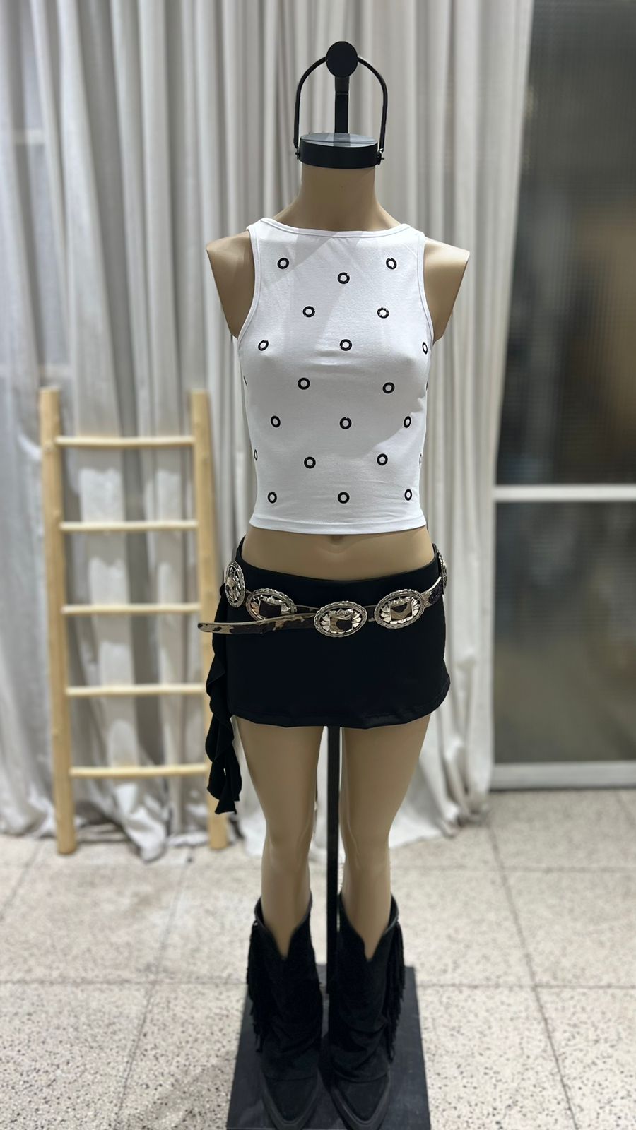 T314 - MUSCULOSA HOTFIX GRANDE - ALGODON LYCRA - Imagen 3