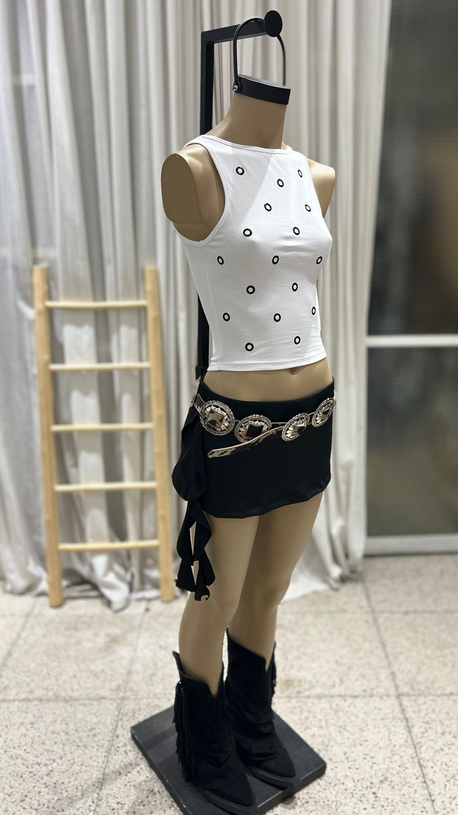 T314 - MUSCULOSA HOTFIX GRANDE - ALGODON LYCRA - Imagen 4