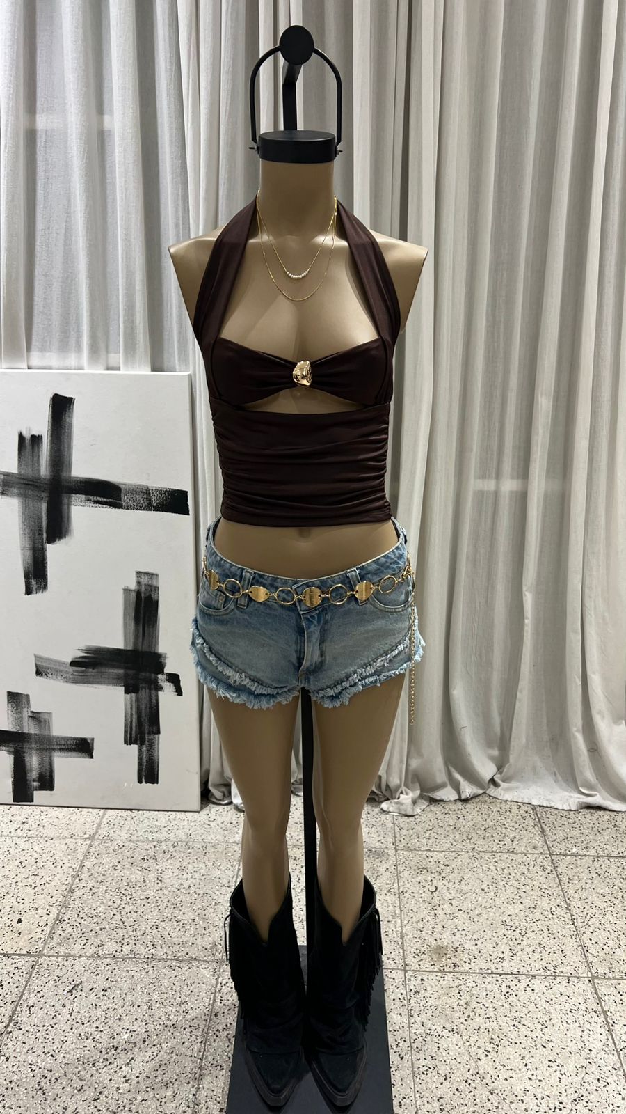 T395 - TOP BANDO ACCESORIO LENA - MICROFIBRA - Imagen 8