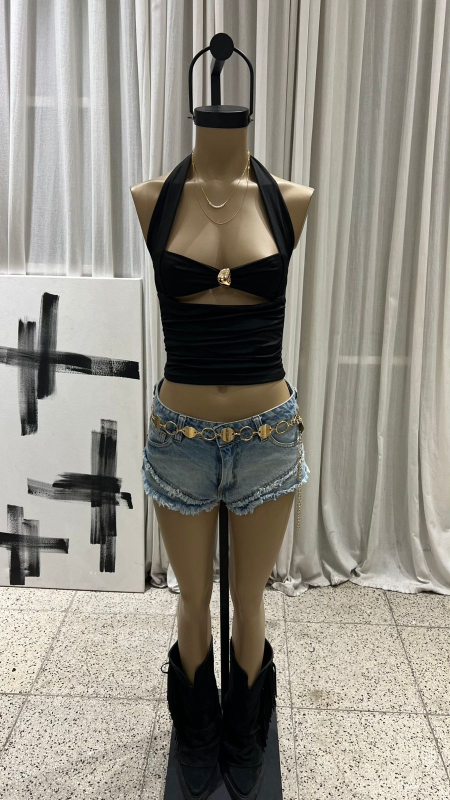 T395 - TOP BANDO ACCESORIO LENA - MICROFIBRA - Imagen 7