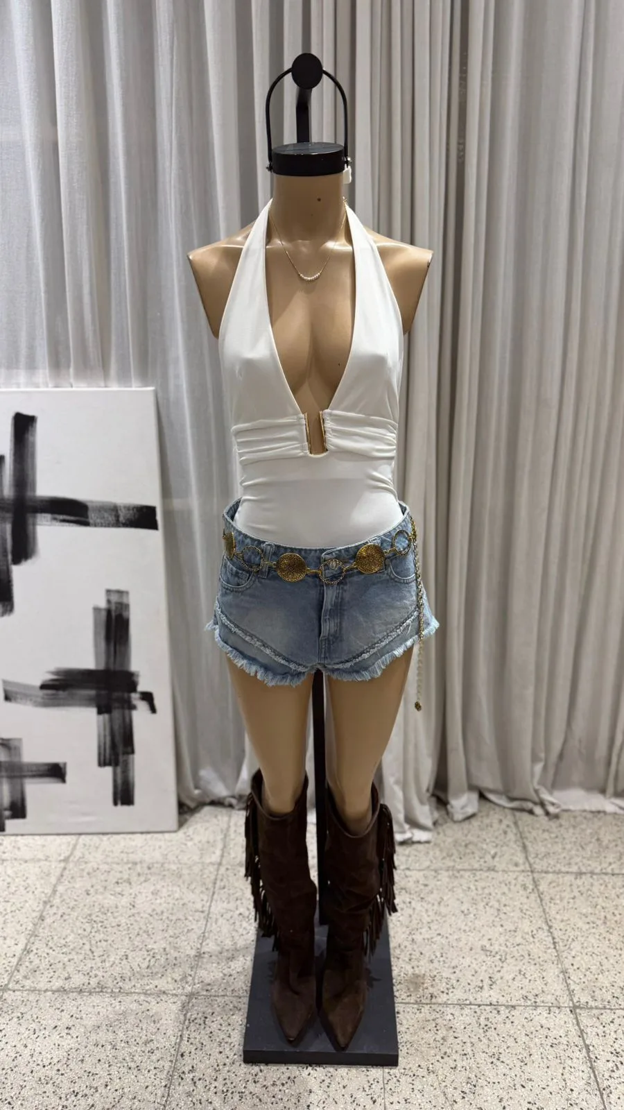 BB57 - BODY MARILYN LAZO ACCESORIO U - MICROFIBRA - Imagen 3