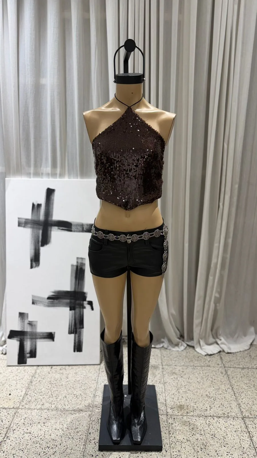 P119 - SHORT DOBLE BOTON BOLSILLO - CUERINA