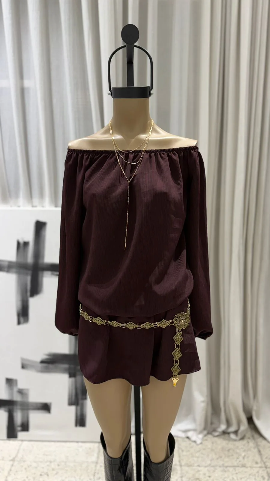 26/V10 - VESTIDO M/L PAISANA ELASTICO EN CINTURA - SEDITA PROENZA