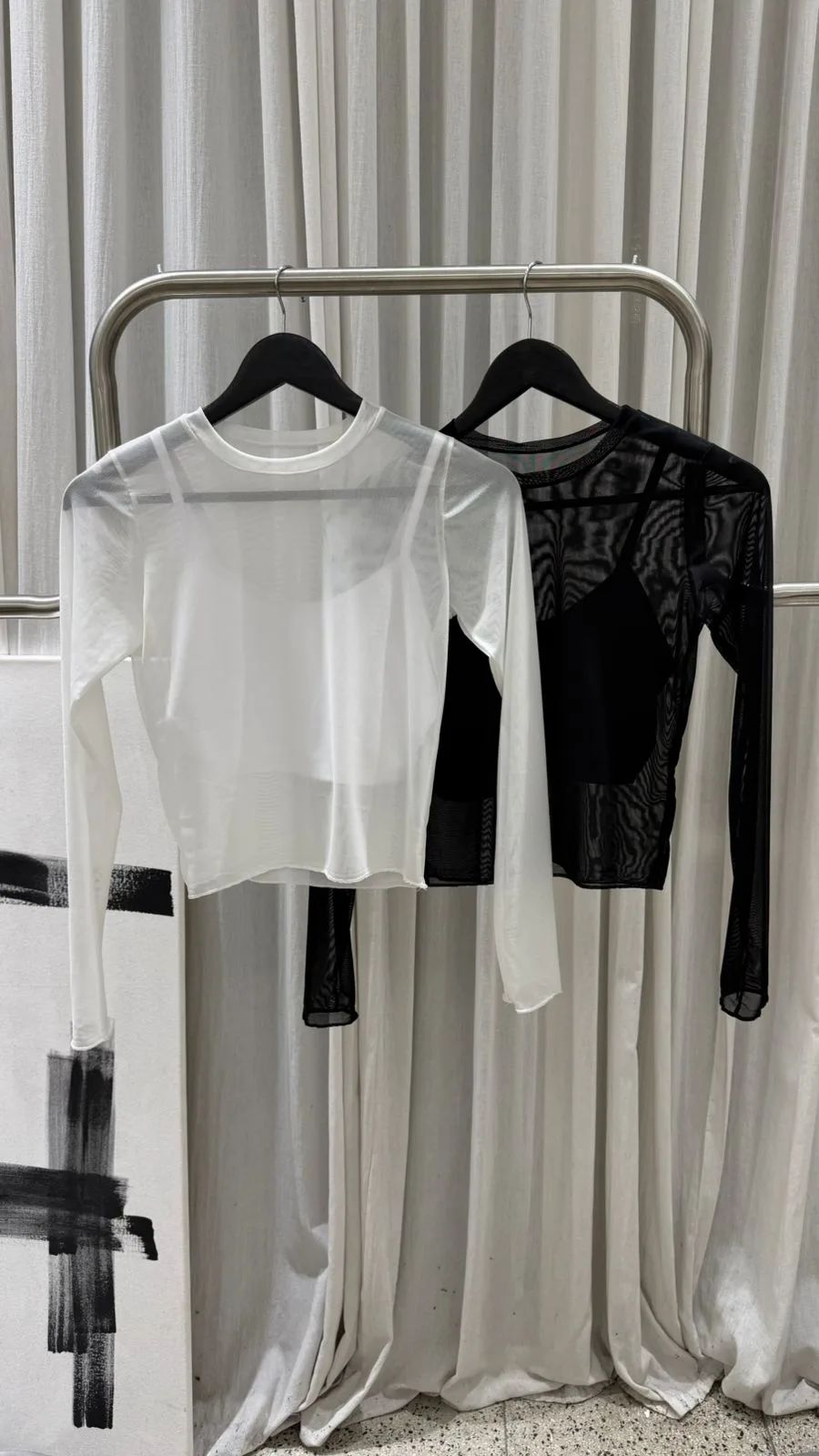 SS01/26 - SET REMERA M/L Y TOPCITO - MICROTUL - Imagen 3