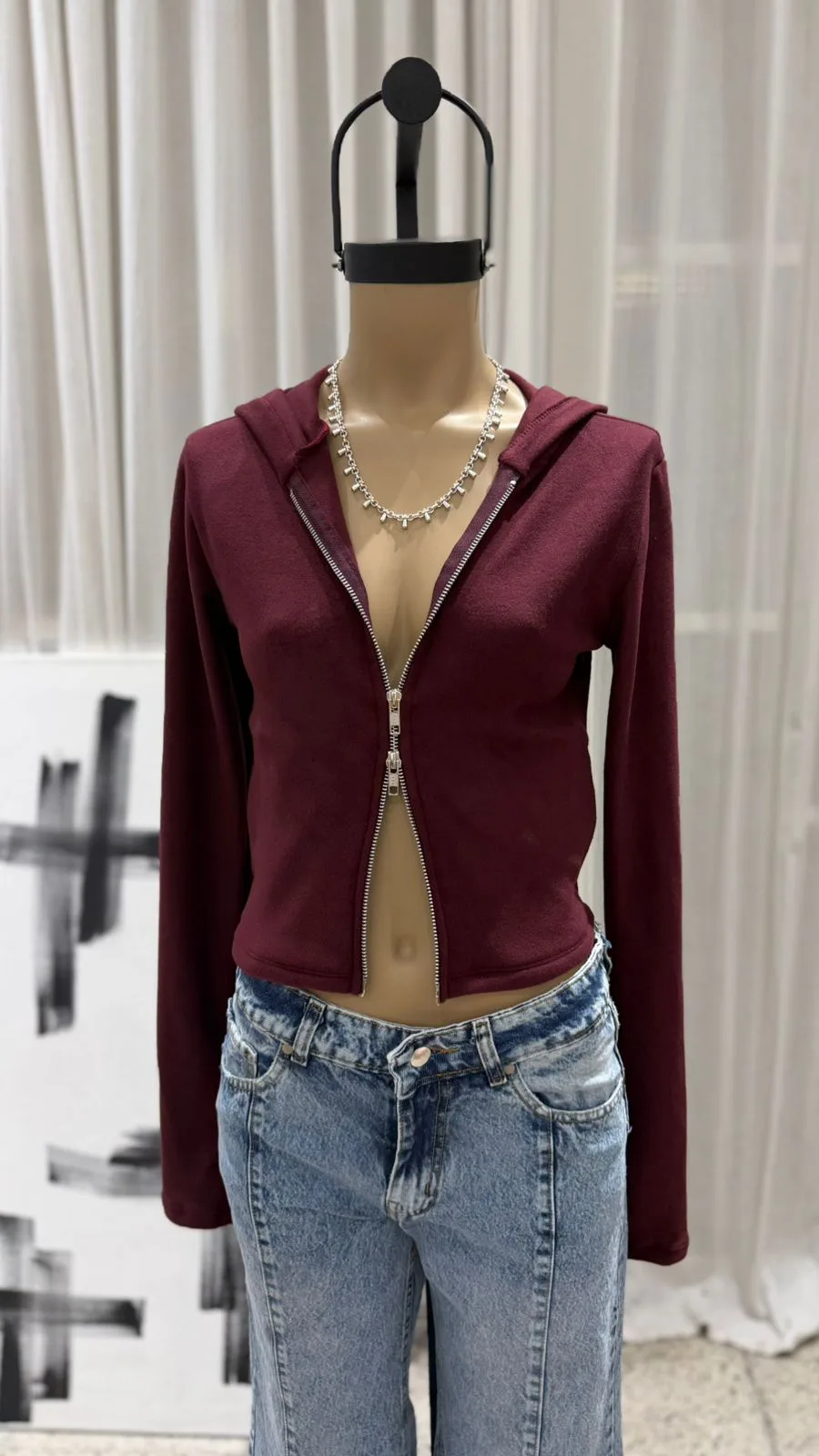 26/T29 - TOP CIERRE DOBLE CON AGUJERO P/DEDO - DARLON - Imagen 5