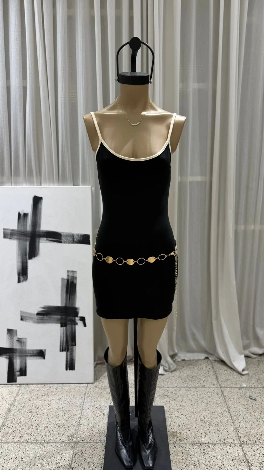 26/V16 - VESTIDO BRETEL CONTRATONO - ALGODON LYCRA - Imagen 5