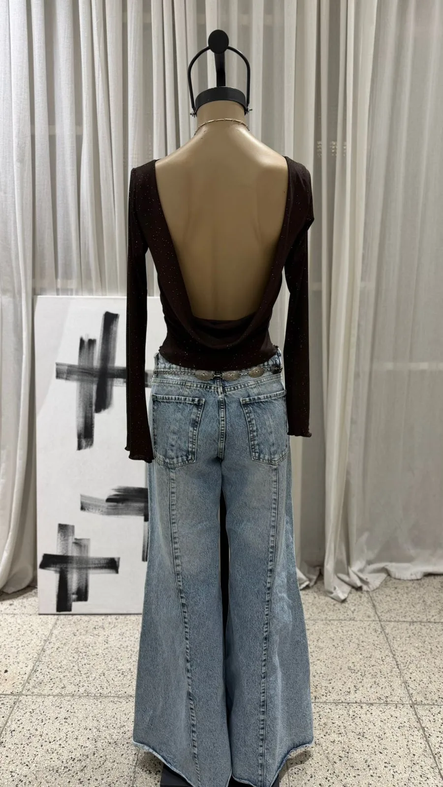 26/T36 - TOP M/L BUCHE ESPALDA - LANILLA SPARKLE - Imagen 5