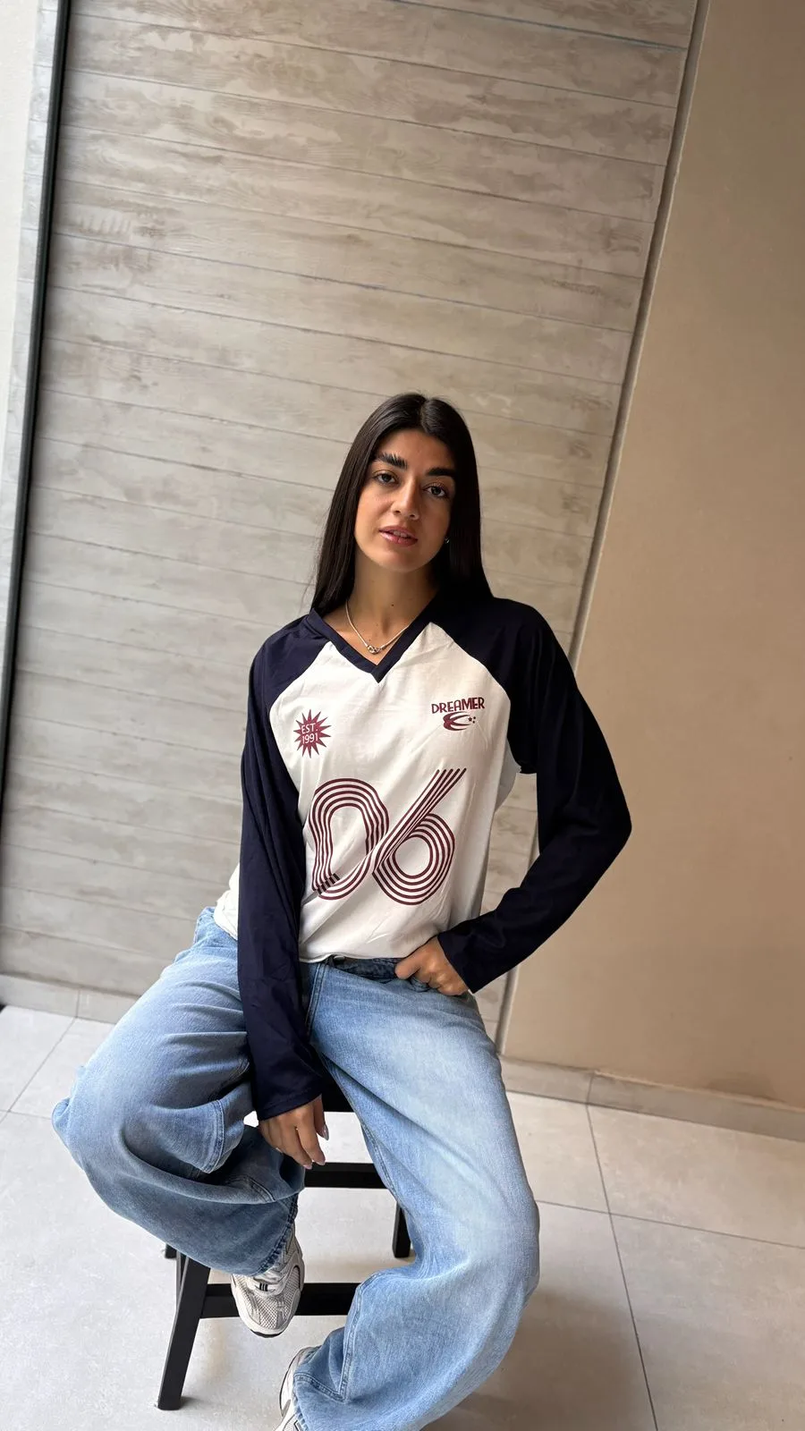 26/R18 - REMERA M/L RANGLAN "06" - JERSEY