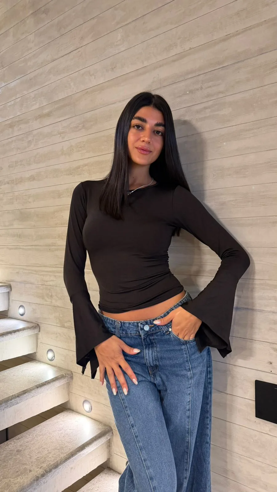 26/T57 - TOP M/L MANGA VOLADA - MICROFIBRA