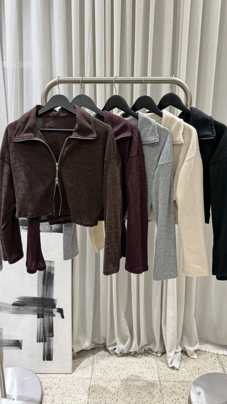 26/T65 - TOP CHOMBA DOBLE CIERRE - MORLEY LANILLA - Imagen 5