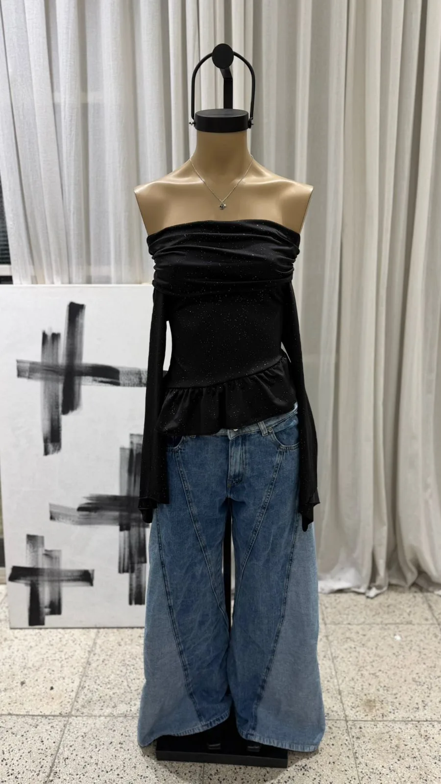 26/T66 - PAISANA M/L OXFORD VOLADO - MICROFIBRA SPARKLE