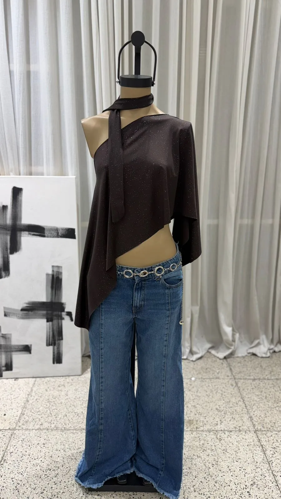 26/T67 - CAPA UN HOMBRO C/N LAZO – MICROFIBRA SPARKLE