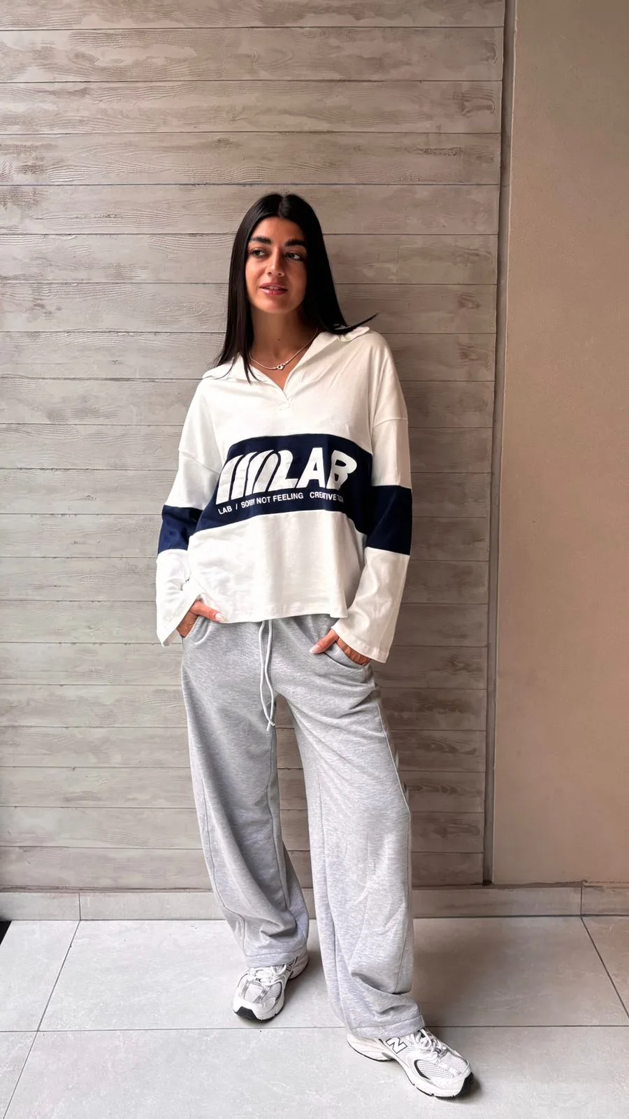 26/R26 - CHOMBA M/L " LAB " - RIBB ALGODON