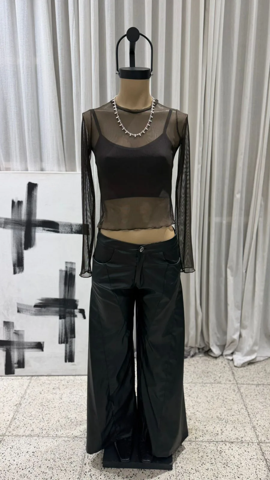 26/SS01 - SET REMERA M/L Y TOPCITO - MICROTUL