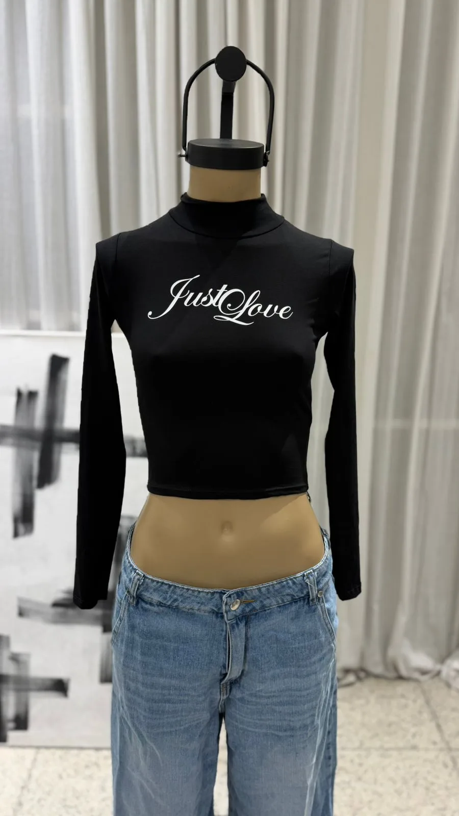 26/T99 - POLERA M/L "JUST LOVE" - ALGODON LYCRA