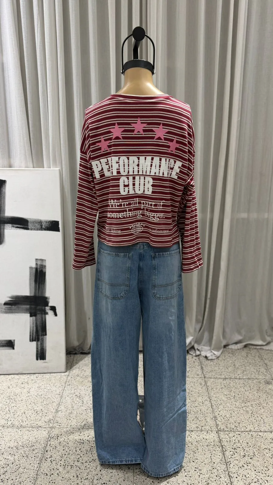 26/T125 - TOP M/L RAYADO "PERFORMANCE CLUB" - RIBB ALGODON - Imagen 8