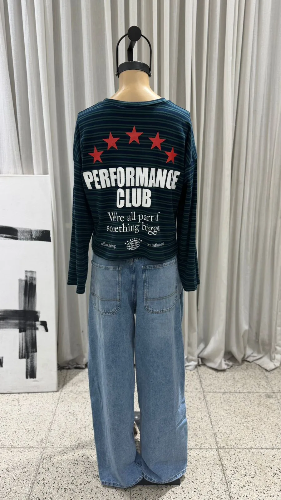 26/T125 - TOP M/L RAYADO "PERFORMANCE CLUB" - RIBB ALGODON - Imagen 6
