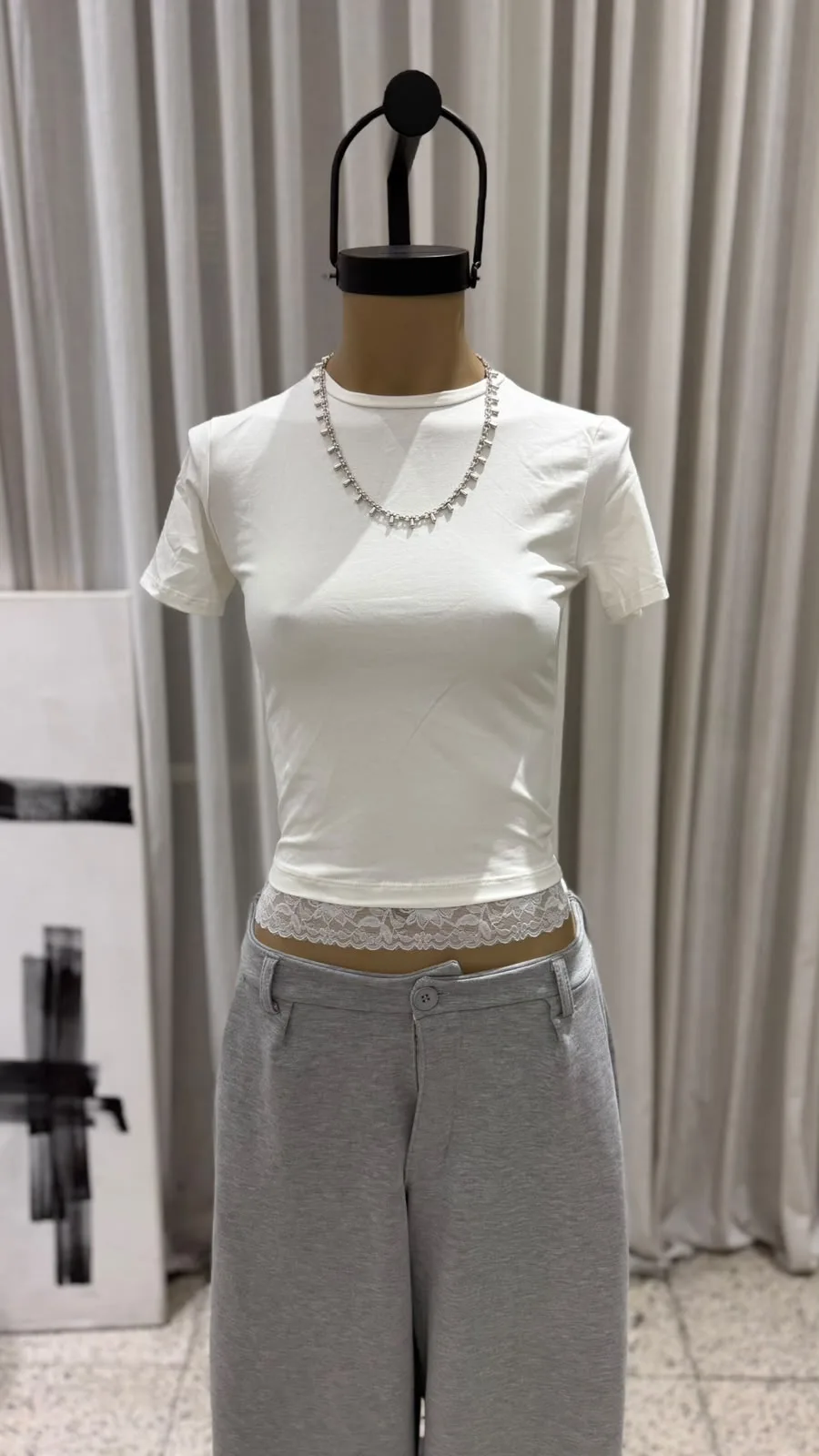 26/T218 - TOP M/C PUNTILLA - ALGODON LYCRA