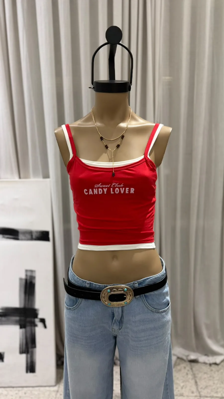 26/T195 – TOP CROP TIRITA “CANDY LOVER” – ALGODON LYCRA
