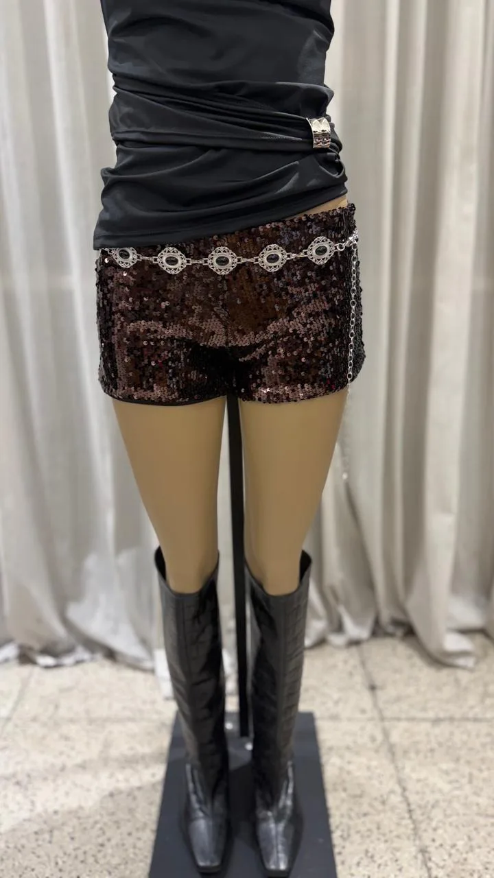 26/P44 - MICROSHORT CON FORRERIA - LENTEJUELAS ARIANE