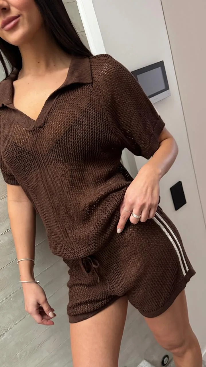 26/P41 - SHORT FRANJAS - TEJIDO ALGODON