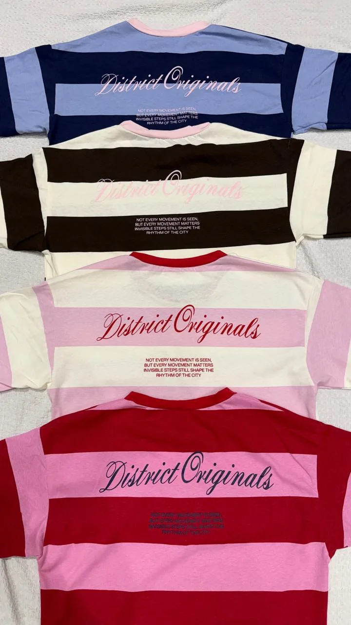 26/T242 - REMERA M/C "DISTRICT" - JERSEY RAYADO